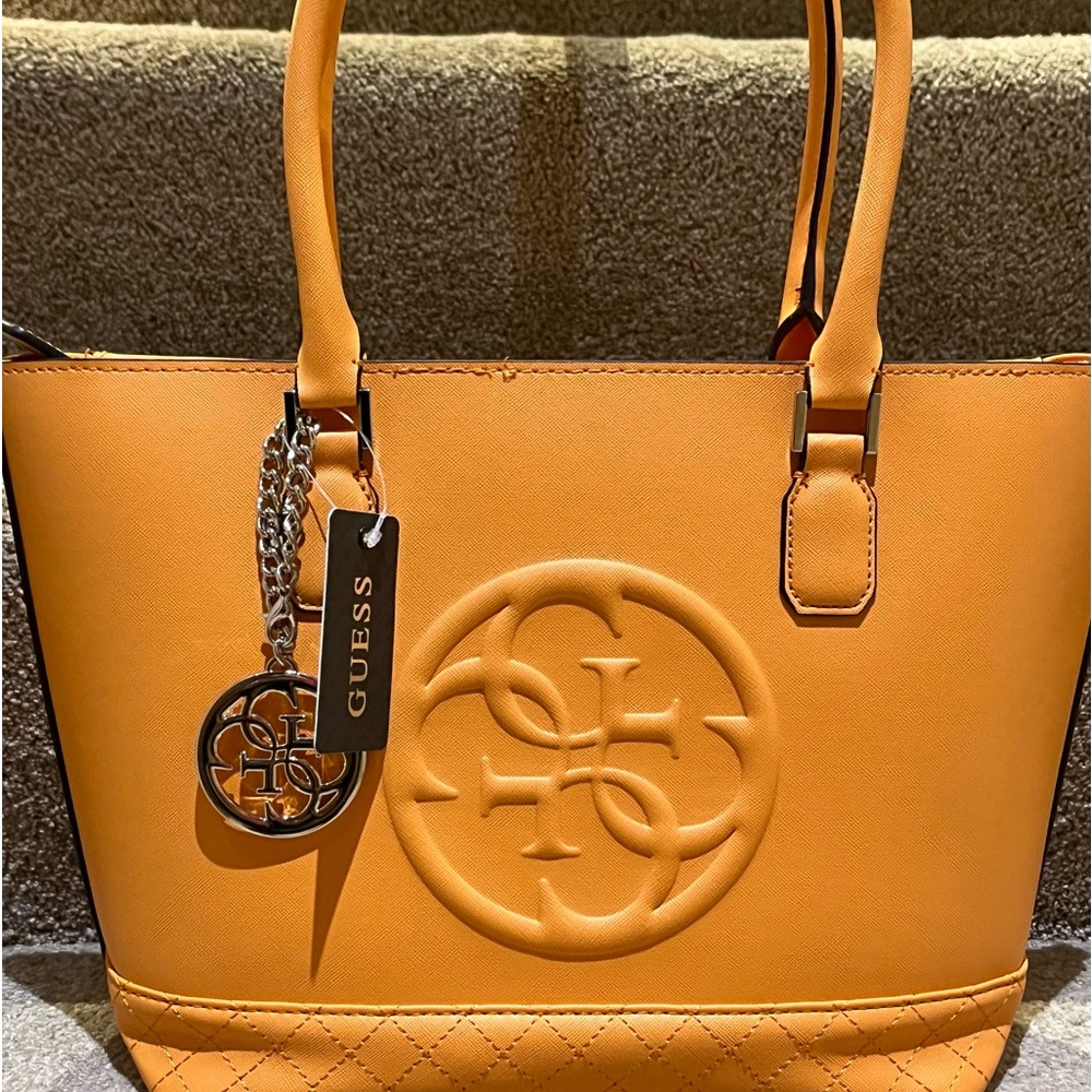 Guess Korry tote- Sun-kissed Orange/Gold hardware - NWT